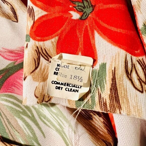 Vintage 1960s handmade Aloha Sleeveless Tropical Hawaiian Maxi Dress - Picture 9 of 10